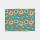 ハッピーベアーキングス フリースブランケット (正面(横))