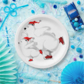 ハッピーベアーズ紙プレートクリスマス ペーパープレート (パーティー)