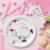 ハッピーベアーズ紙プレートクリスマス ペーパープレート (パーティー)