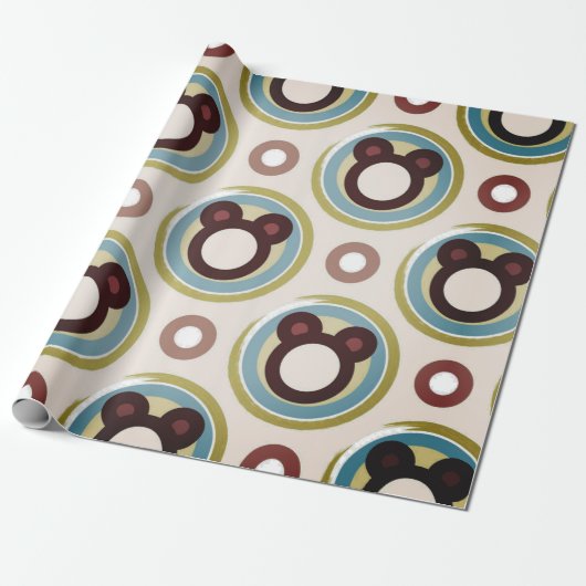 ハッピーベアーラッピング紙 ラッピングペーパー (アンロールド)