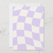 ハッピーベイビーガール 1歳の誕生日パーティー オーダーメイド 招待状 (裏面)