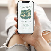 ハッピーベイビー1歳お誕生日おめでとう! 招待状 招待状