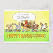 ハッピーベジタリアン感謝祭 ポストカード (正面)