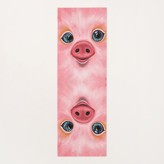 ハッピーベビーおもしろいピグヨガマット – スマイル ヨガマット (裏面)