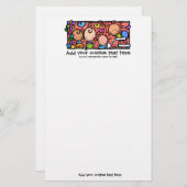 ハッピーベビーカラフルひな形 便箋 (正面/裏面)