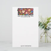 ハッピーベビーカラフルひな形 便箋 (スタンド正面)