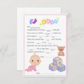 ハッピーベビーガール ノートカード (正面/裏面)