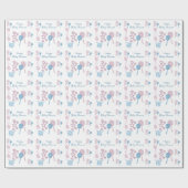 ハッピーベビーシャワーラッピング紙 ラッピングペーパー (フラット)