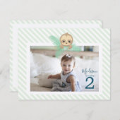 ハッピーベビースース2nd誕生日パーティの招待状 招待状 (正面/裏面)