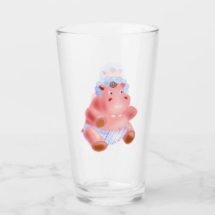 ハッピーベビーヒッポおもしろいグラス タンブラーグラス