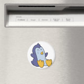 ハッピーベビーペンギン |背景色の選択 マグネット (インサイチュ (食洗機))
