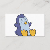ハッピーベビーペンギン |背景色の選択 名刺 (裏面)
