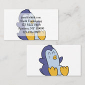 ハッピーベビーペンギン |背景色の選択 名刺 (正面/裏面)