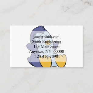 ハッピーベビーペンギン 背景色を選択 名刺