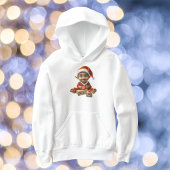 ハッピーベビー小妖精や小人ガールズフード付きスウェットシャツ