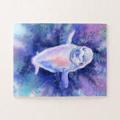 ハッピーベルーガホエールスイミングパズルギフト ジグソーパズル (横)