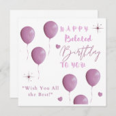 ハッピーベレート誕生日へ 案内状 (正面/裏面)