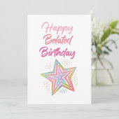 ハッピーベレート誕生日カード サンキューカード (スタンド正面)