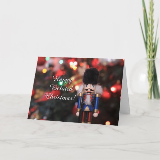 ハッピーベールクリスマスナッツクラッカーのグリーティングカード シーズンカード (正面)