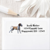 ハッピーベ色彩の鮮やかアグル差出人住所ラベル ラベル (インサイチュ)