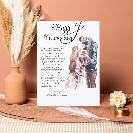 ハッピーペアレントデイホリデーカード シーズンカード