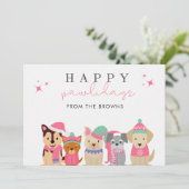 ハッピーペイリデイズカワイドッグクリスマス シーズンカード (スタンド正面)