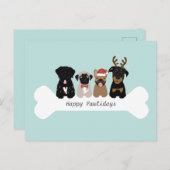 ハッピーペイリデイズクリスマスドッグ シーズンポストカード (正面/裏面)