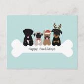 ハッピーペイリデイズクリスマスドッグ シーズンポストカード (正面)
