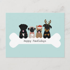 ハッピーペイリデイズクリスマスドッグ シーズンポストカード