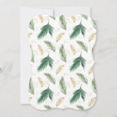 ハッピーペイリデイズドッグウォーターカラークリスマスカード (裏面)