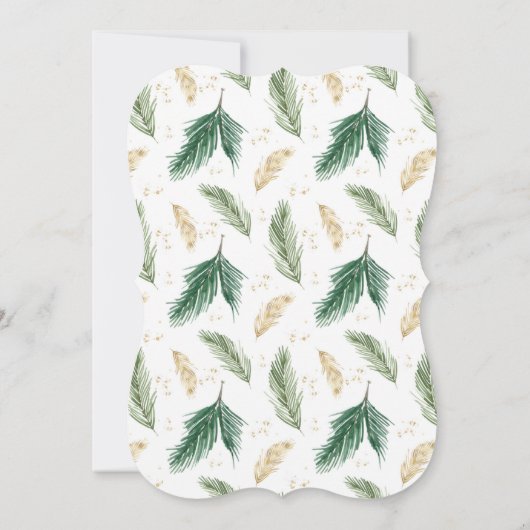 ハッピーペイリデイズドッグウォーターカラークリスマスカード (裏面)