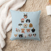ハッピーペイリデイズドッグクリスマスツリー クッション (ブランケット)