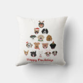 ハッピーペイリデイズドッグクリスマスツリー クッション (裏面)