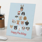 ハッピーペイリデイズドッグクリスマスツリー 台座サイン (インサイチュ)