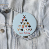 ハッピーペイリデイズドッグクリスマスツリー 缶バッジ (インサイチュ)