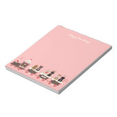 ハッピーペイリデイズドッグクリスマスホリデートレイン ノートパッド (回転)