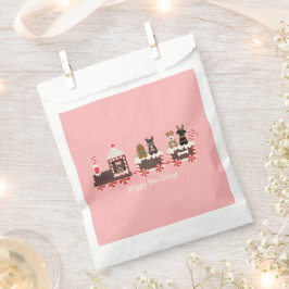 ハッピーペイリデイズドッグクリスマスホリデートレイン フェイバーバッグ
