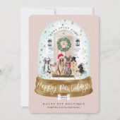 ハッピーペイリデイズドッグズペットケアビジネスピンクドア シーズンカード (正面)