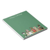 ハッピーペイリデイズドッグズレッドグリーン ノートパッド (アングル)