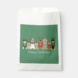 ハッピーペイリデイズドッグズレッドグリーン フェイバーバッグ