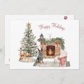 ハッピーペイリデイズドッグデザイン – オーストラリアの牛の犬 シーズンカード (正面/裏面)