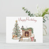 ハッピーペイリデイズドッグデザイン – ヨークシャーテリア シーズンカード (スタンド正面)