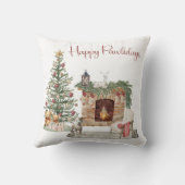 ハッピーペイリデイズドッグデザイン – (犬)スタッフォードテリア クッション (裏面)