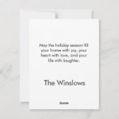 ハッピーペイリデイズフラットクリスマスカード シーズンカード (裏面)