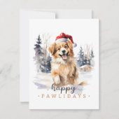 ハッピーペイリデイズフラットクリスマスカード シーズンカード (正面)