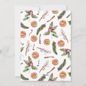 ハッピーペイリデイズペットフォトクリスマスブルーホリデーC シーズンカード (裏面)