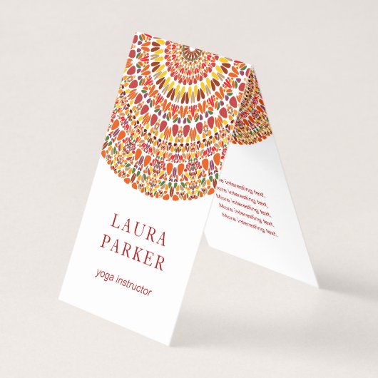 ハッピーペタルガーデンマンダラ 名刺 (正面)