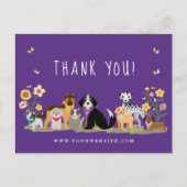 ハッピーペットファミリーペットケア、グルーミングありがとう ポストカード (正面)