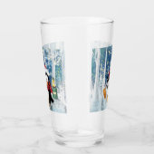 ハッピーペンギンおもしろいクリスマスグラス タンブラーグラス (右)