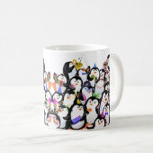 ハッピーペンギンズパーティーマンガスケッチカおもしろいウト  コーヒーマグカップ (正面右)